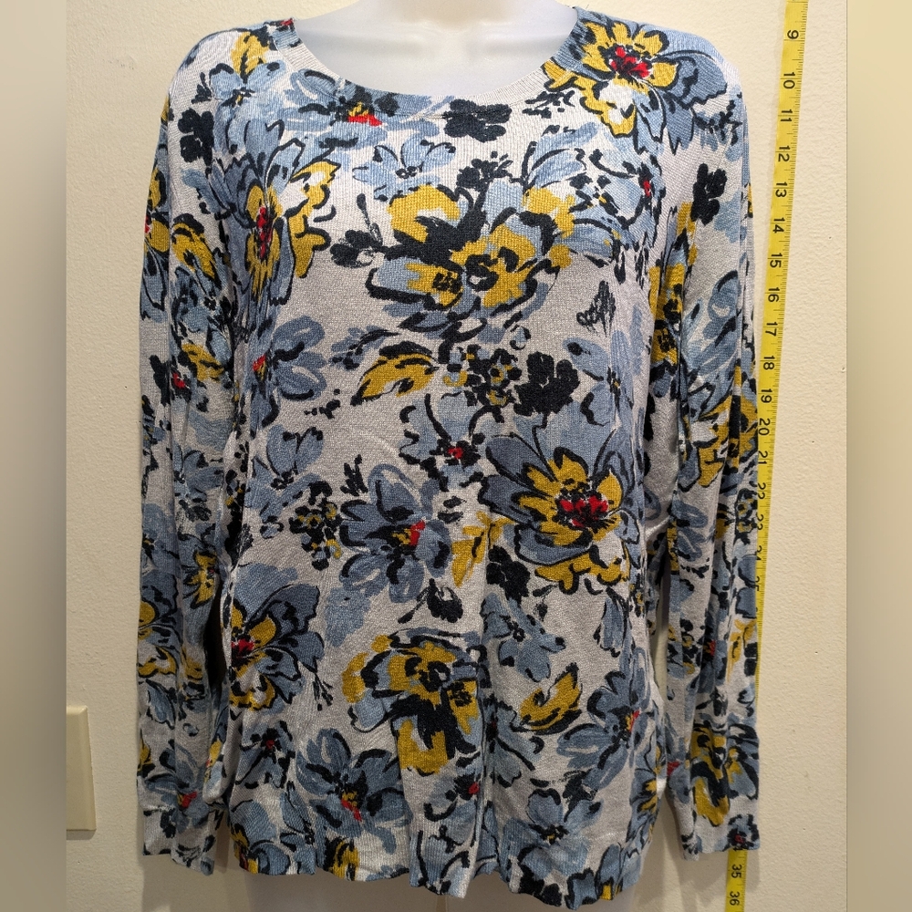 Daniel Rainn Multicolor Floral Blouse Size Large